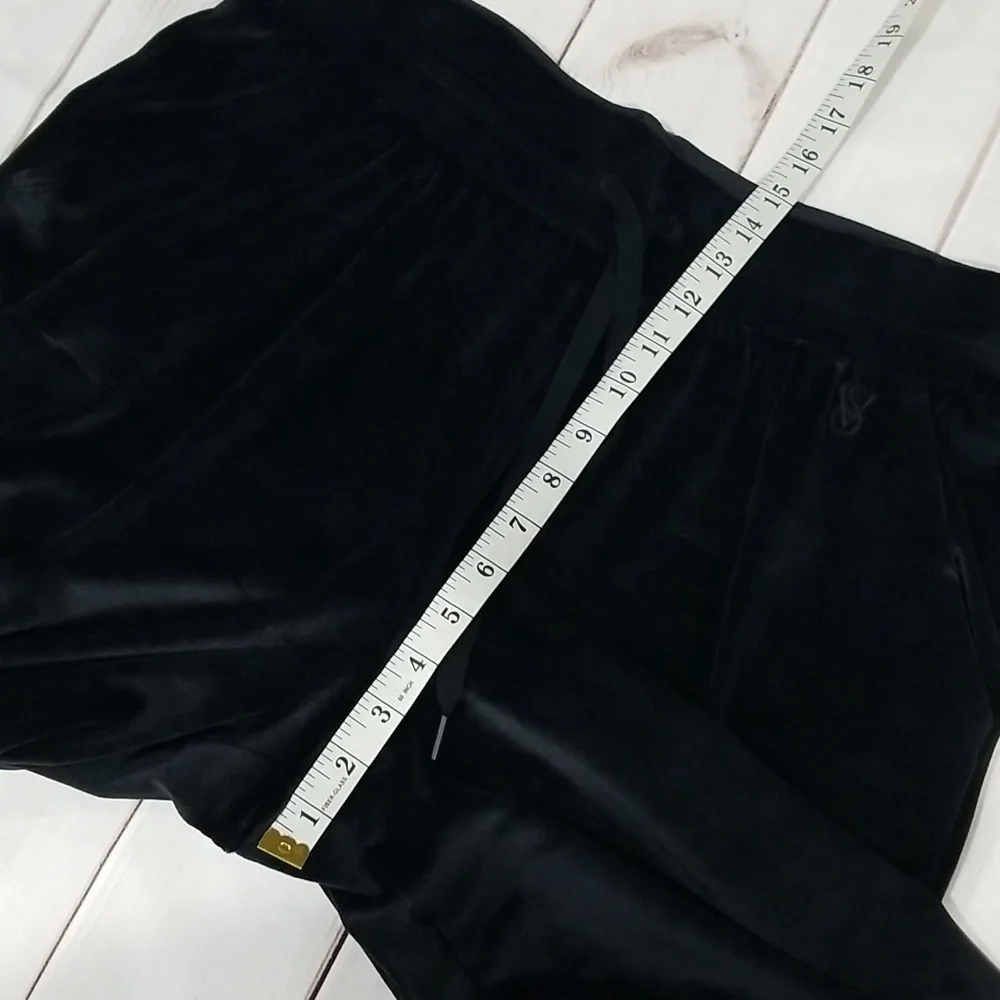 Victoria's Secret Women's Sweatpants Joggers Size L in Black Velvet - Picture 5 of 7